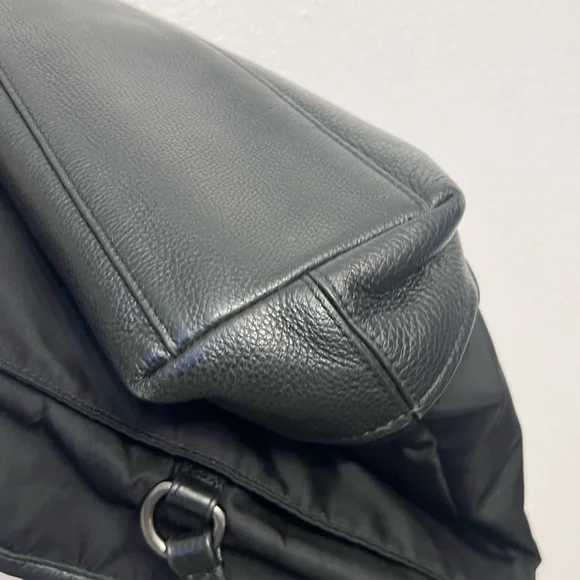 Coach 2017 Black Nylon/Leather Tote B1777-F57903 - Picture 7 of 14